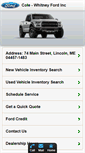 Mobile Screenshot of colewhitneyford.net