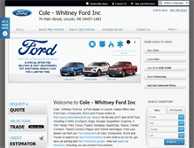 Tablet Screenshot of colewhitneyford.net
